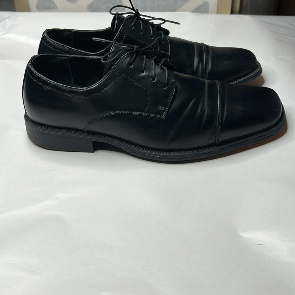 Alfani Adam Men’s Black Cap Toe Dress Shoes Size 9M
